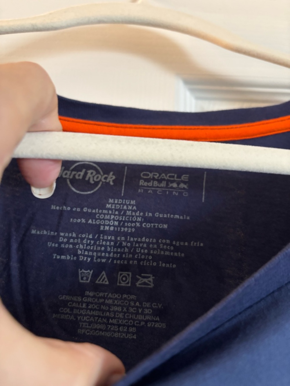 Oracle Red Bull Racing Ombre Tee - Blue to White - Picture 2 of 5